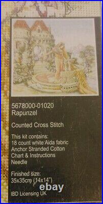 Maia Embroidery Counted Cross Stitch Kit Rapunzel Retired 14x 14 Finished Size