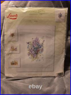 Marjolein Bastin Cross Stitch Collection Kit Irises by Lanarte
