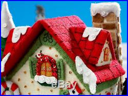 Mary's Snow Cottage Bucilla Felt Christmas 3D Centerpiece Kit #86162