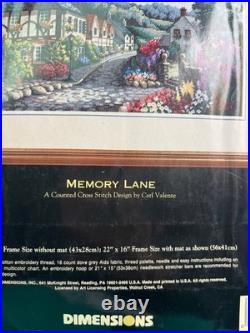 Memory Lane Dimensions Gold Collection Counted Cross Stitch 17x11 Carl Valente