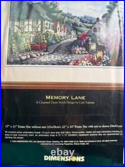 Memory Lane Dimensions Gold Collection Counted Cross Stitch 17x11 Carl Valente
