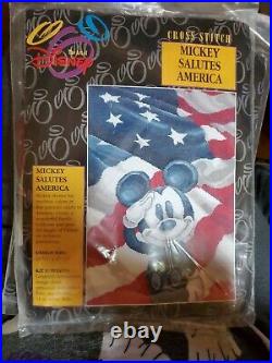 Mickey Salutes America Retired Ltd the art of Disney cross stitch kit