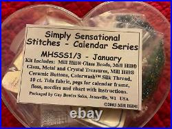 Mill Hill Simply Sensational Calendar Series January Glass Bead Kit MHSSS1/3 new