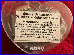 Mill Hill Simply Sensational Calendar Series March Glass Bead Kit MHSSS3/3 New