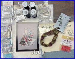 Mirabilia Cross Stitch MD100 Winter White Santa Complete Kit Except DMC 646