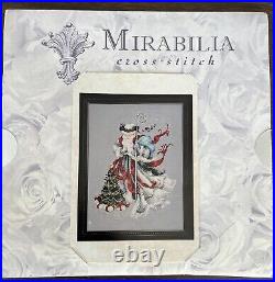 Mirabilia Cross Stitch MD100 Winter White Santa Complete Kit Except DMC 646