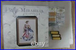 Mirabilia Cross Stitch MD64 Queen of Freedom chart, Beads, Linen, kreiniks kit