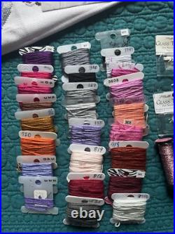 Mirabilia Cross Stitch Miss Cherry Blossom MD153 Partial Complete Please Read