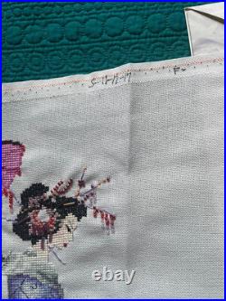 Mirabilia Cross Stitch Miss Cherry Blossom MD153 Partial Complete Please Read
