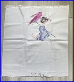 Mirabilia Cross Stitch Miss Cherry Blossom MD153 Partial Complete Please Read