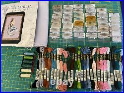 Mirabilia Enchanted Mermaid Cross stitch kit pattern floss thread beads and aida