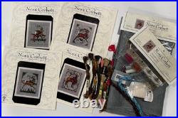 Mirabilia Nora Corbett Cross Stitch Lot VIXEN BLITZEN DANCER CUPID + Materials