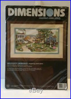 Mississippi Memories Dimensions Counted Cross Stitch Kit 3860 1997 Sandi Lebron