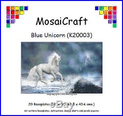 MosaiCraft Pixel Craft Mosaic Kit'Blue Unicorn' Pixelhobby