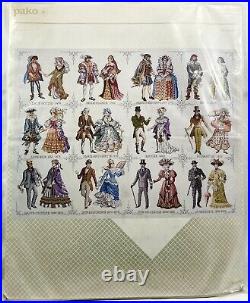 NEW 1989 Pako Fashions Through The Ages 219.258 Counted Cross Stitch Kit 11048