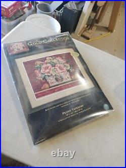 NEW-DIMENSIONS THE GOLD COLLECTION-Peony Tapestry& 20019-Unopened-FAST SHIPPING