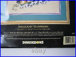 NEW Dimensions Gold Collection Innocent Guardian Angel Cross Stitch Kit 3820 Vtg