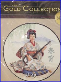 NEW Dimensions Gold Collection SOFT SOUNDS OF THE ORIENT #35041 Cross Stitch Kit
