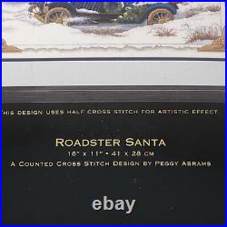 NEW Dimensions Roadster Santa Gold Collection 8707 Counted Cross Stitch 2003 NEW Dimensions Roadster Santa Gold Collection 8707 Counted Cross Stitch 2003