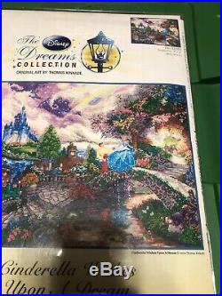 NEW! Disney Dreams Collection Thomas Kinkade Cinderella 16x12 Cross Stitch Kit