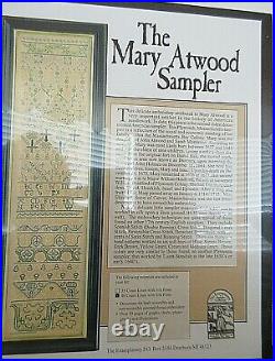 NEW HTF The Examplarery MARY ATWOOD SAMPLER Embroidery KIT with Silks