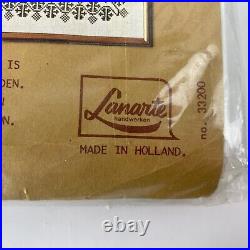 NEW Made in Holland MERKLAP ANNO 1730 Cross Stitch Needlework Kit Lanarte