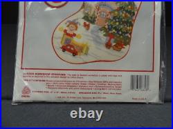 NEW Needlepoint Needle Treasures 06858 Santa's Workshop Stocking Kit Made in USA NEW Needlepoint Needle Treasures 06858 Santa's Workshop Stocking Kit Made in USA