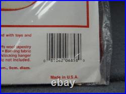 NEW Needlepoint Needle Treasures 06858 Santa's Workshop Stocking Kit Made in USA NEW Needlepoint Needle Treasures 06858 Santa's Workshop Stocking Kit Made in USA
