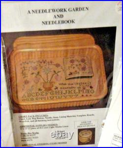 NEW Old Colonial Designs A NEEDLEWORK GARDEN & NEEDLEBK CCS KIT withNantucket Box