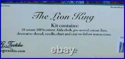 NEW -RARE- The Disney Collection cross stitch Kit Thomas Kincade The Lion King