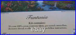 NEW RARE The Disney Dreams Fantasia Cross Stitch Kit Thomas Kinkade 16 x 12