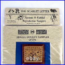 NEW SCARLET LETTER ABIGAIL GOULD'S SAMPLER 1796 Cross Stitch Kit Vintage Gift