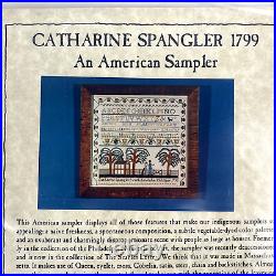 NEW SCARLET LETTER CATHARINE SPANGLER 1799 American Sampler Cross Stitch Kit