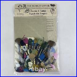 NEW SCARLET LETTER CHRISTMAS SAMPLER Cross Stitch Needlework Kit Vintage Gift