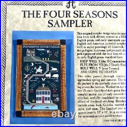 NEW SCARLET LETTER FOUR SEASONS SAMPLER Cross Stitch Needlework Kit 1992 Gift