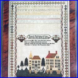 NEW SCARLET LETTER GENNETT CLAPP'S SAMPLER Cross Stitch Kit Ohio Vtg Gift