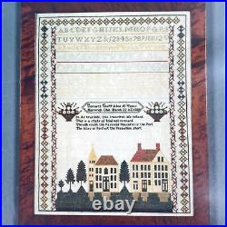 NEW SCARLET LETTER GENNETT CLAPP'S SAMPLER Cross Stitch Kit Ohio Vtg Gift