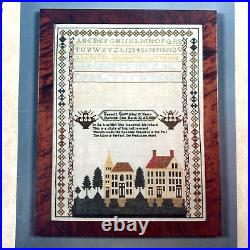 NEW SCARLET LETTER GENNETT CLAPP'S SAMPLER Cross Stitch Kit Ohio Vtg Gift