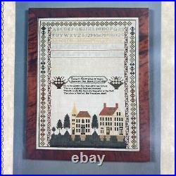 NEW SCARLET LETTER GENNETT CLAPP'S SAMPLER Cross Stitch Kit Ohio Vtg Gift