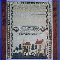 NEW SCARLET LETTER GENNETT CLAPP'S SAMPLER Cross Stitch Kit Ohio Vtg Gift