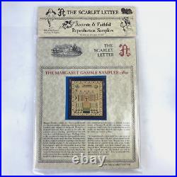 NEW SCARLET LETTER MARGARET GAMBLE SAMPLER 1820 Cross Stitch Kit Scottish Gift NEW SCARLET LETTER MARGARET GAMBLE SAMPLER 1820 Cross Stitch Kit Scottish Gift