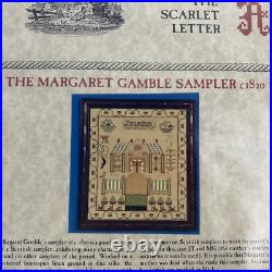 NEW SCARLET LETTER MARGARET GAMBLE SAMPLER 1820 Cross Stitch Kit Scottish Gift NEW SCARLET LETTER MARGARET GAMBLE SAMPLER 1820 Cross Stitch Kit Scottish Gift