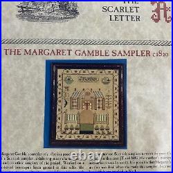 NEW SCARLET LETTER MARGARET GAMBLE SAMPLER 1820 Cross Stitch Kit Scottish Gift