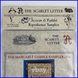 NEW SCARLET LETTER MARGARET GAMBLE SAMPLER 1820 Cross Stitch Kit Scottish Gift NEW SCARLET LETTER MARGARET GAMBLE SAMPLER 1820 Cross Stitch Kit Scottish Gift