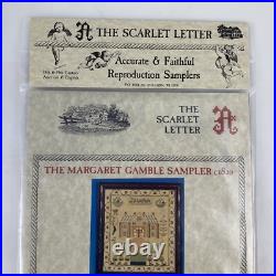 NEW SCARLET LETTER MARGARET GAMBLE SAMPLER 1820 Cross Stitch Kit Scottish Gift NEW SCARLET LETTER MARGARET GAMBLE SAMPLER 1820 Cross Stitch Kit Scottish Gift