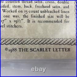 NEW SCARLET LETTER MARGARET GAMBLE SAMPLER 1820 Cross Stitch Kit Scottish Gift NEW SCARLET LETTER MARGARET GAMBLE SAMPLER 1820 Cross Stitch Kit Scottish Gift