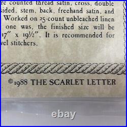 NEW SCARLET LETTER MARGARET GAMBLE SAMPLER 1820 Cross Stitch Kit Scottish Gift