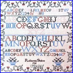 NEW SCARLET LETTER RUTHANNA STOKES 1835 Cross Stitch Sampler Kit Vintage Gift