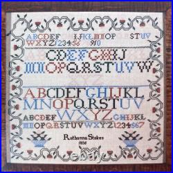 NEW SCARLET LETTER RUTHANNA STOKES 1835 Cross Stitch Sampler Kit Vintage Gift