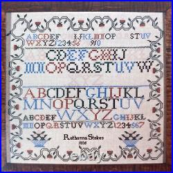 NEW SCARLET LETTER RUTHANNA STOKES 1835 Cross Stitch Sampler Kit Vintage Gift